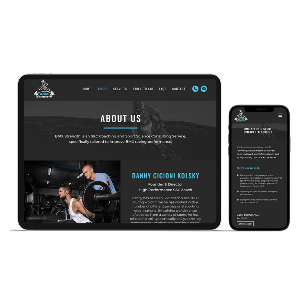 Website Design & Development for a Sports Professional - Websites Au Melbourne - Wordpress Development Company