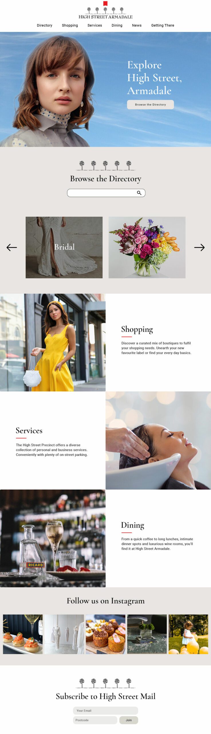 Shopping Precinct Website Design - Website Design & Development by Websites Au Melbourne