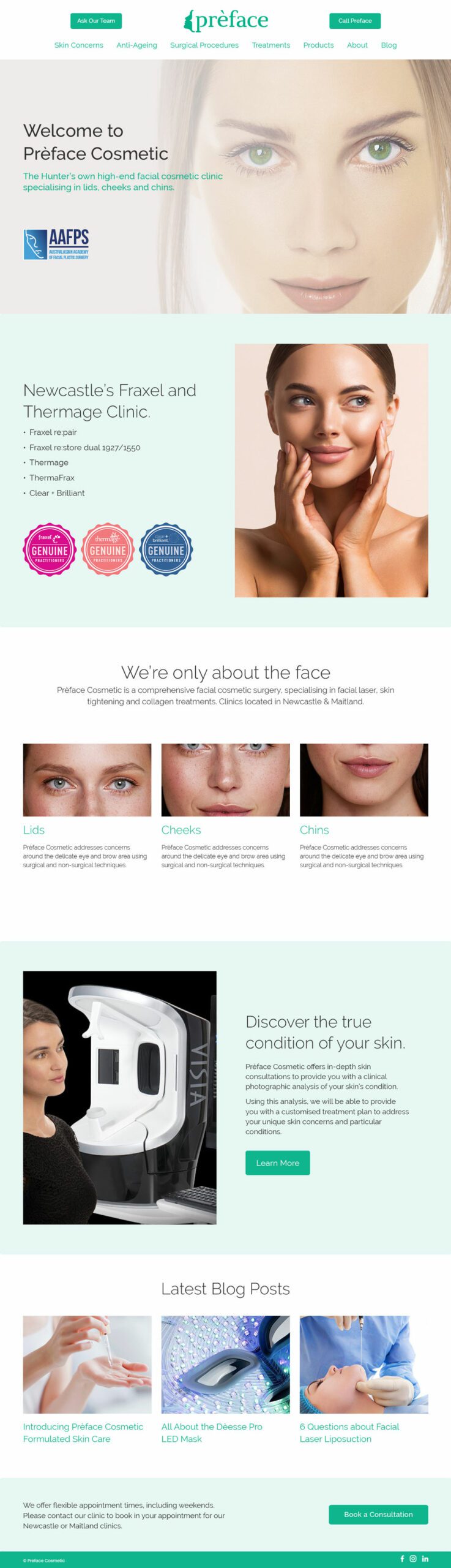 Website Design and Development for Cosmetic Surgeon - Websites Au Melbourne