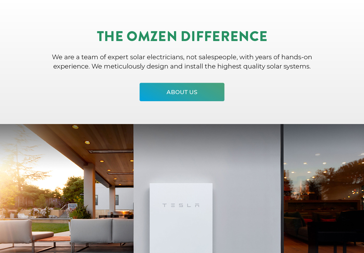 Website designed and developed on WordPress by Websites Au for Solar Installer