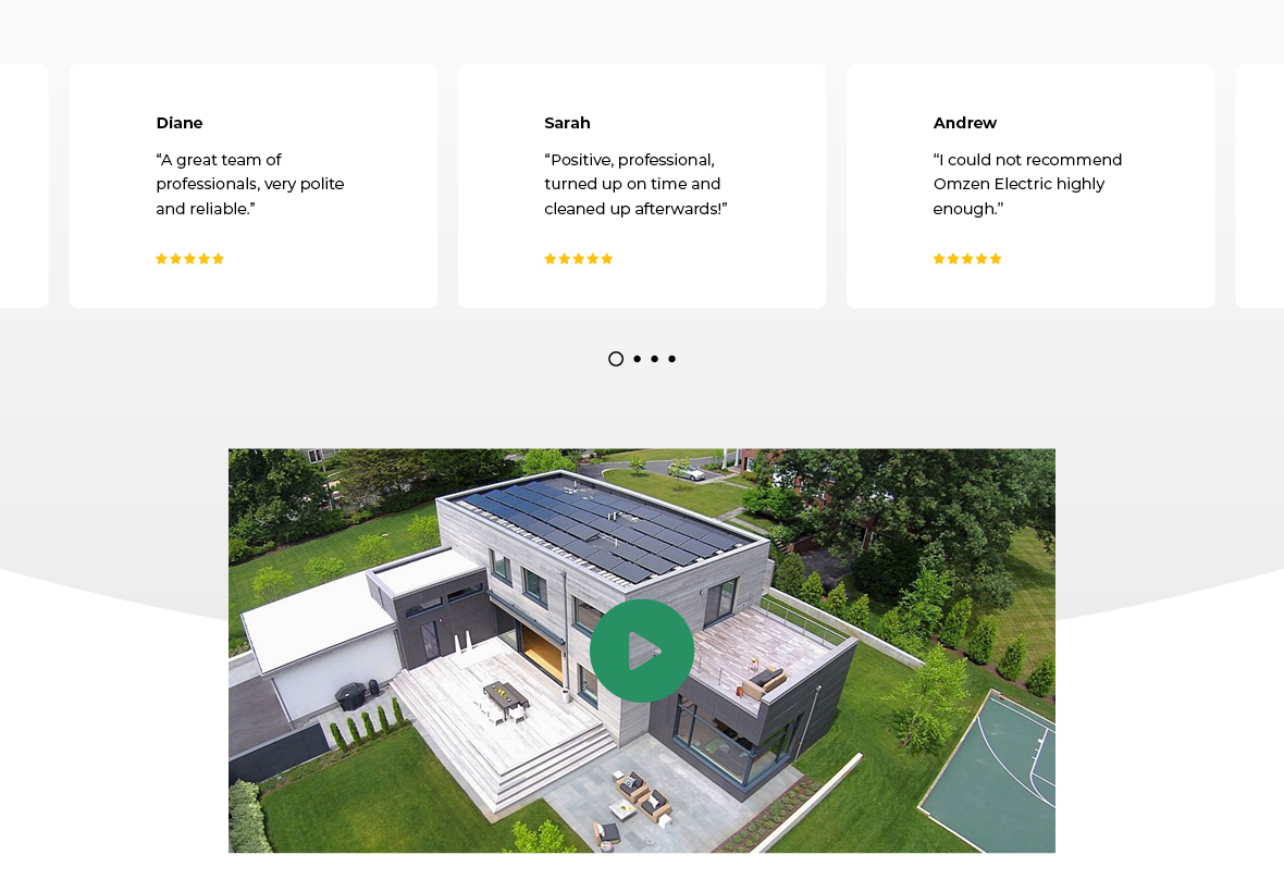 Solar Electrician Melbourne website design - Designed and developed on WordPress by Websites Au
