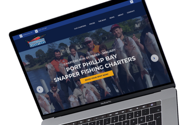 Fishing Charter Website Design - Website designed and developed on WordPress by Websites Au Melbourne