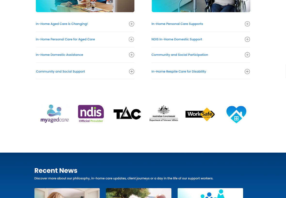Carer's Network Website Management